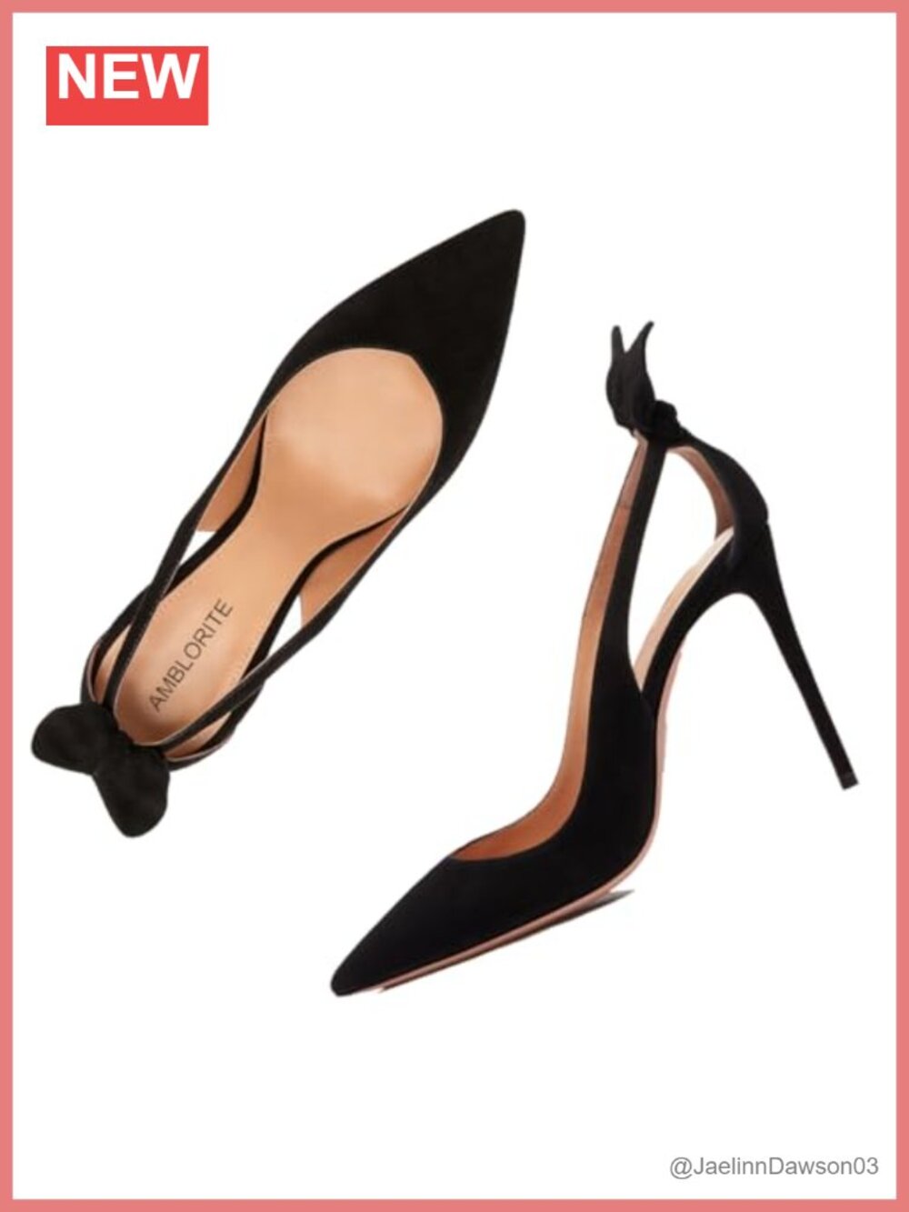 Pointed Toe Stiletto Heels Pumps Bow Design Slip On Dress Shoes Faux Leather